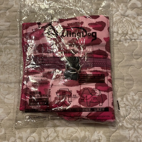 Small Dog Pink Striped Sweater & Leopard Jacket - Picture 5 of 12